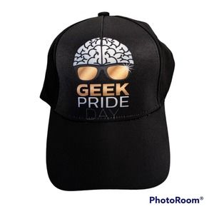 Black Geek Pride Day Ball Cap Adjustable NEW